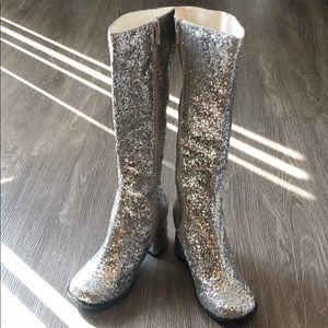 Sparkly Knee High Boots
